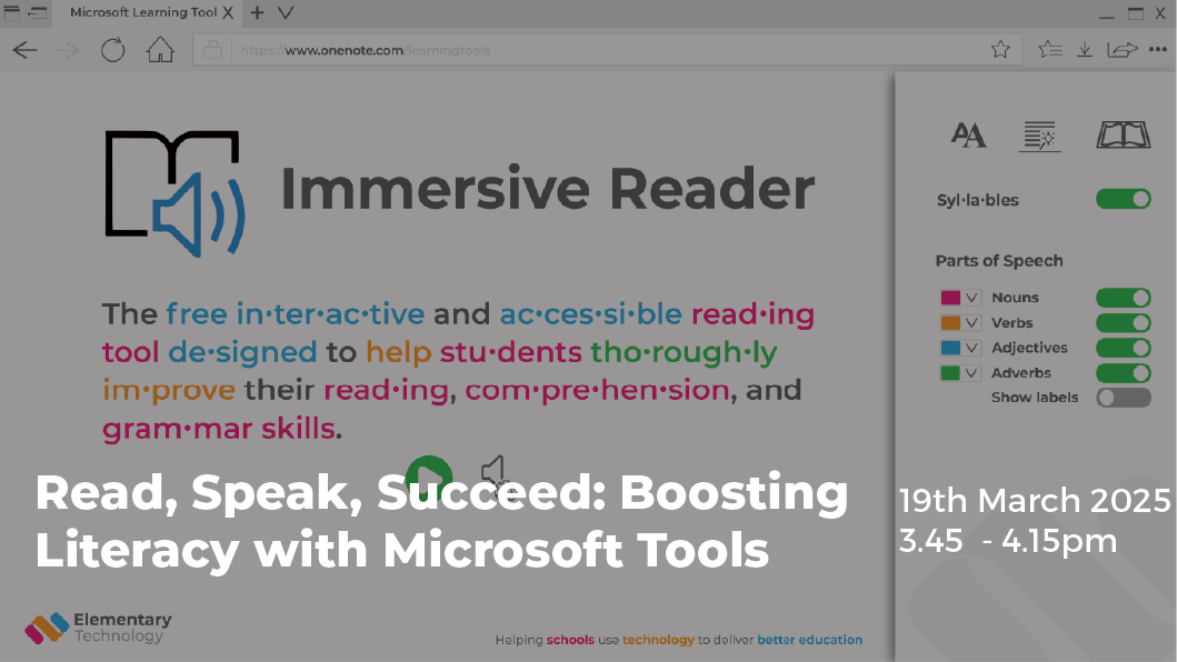 Read, Speak, Succeed Boosting Literacy with Microsoft Tools